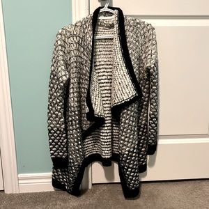 Small, Ricki’s, black and white cardigan